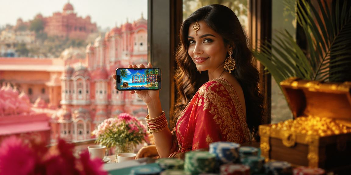 User browsing the 721401 mobile casino interface in Jaipur